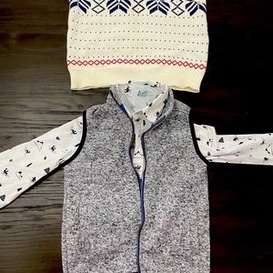 Selling a lot of 2 vests & 2 button down shirts